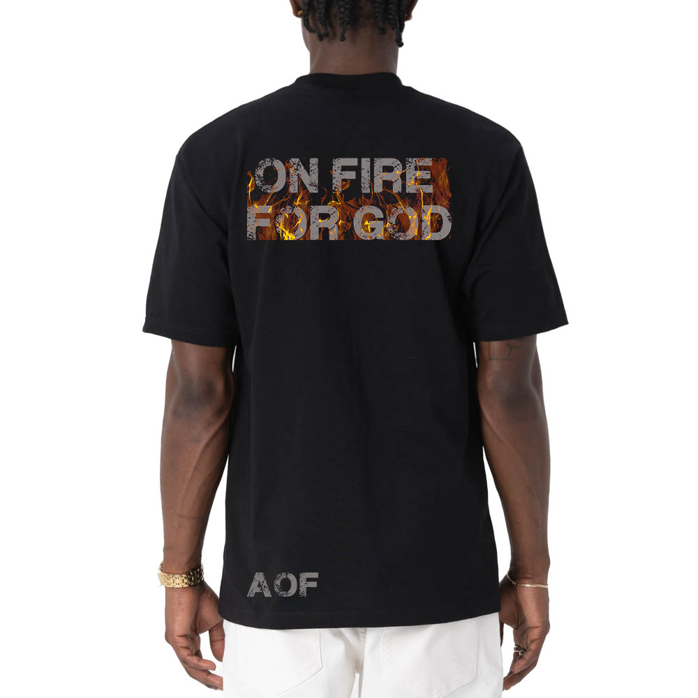 'On Fire For God' Oversized Tee - Articles of Faith