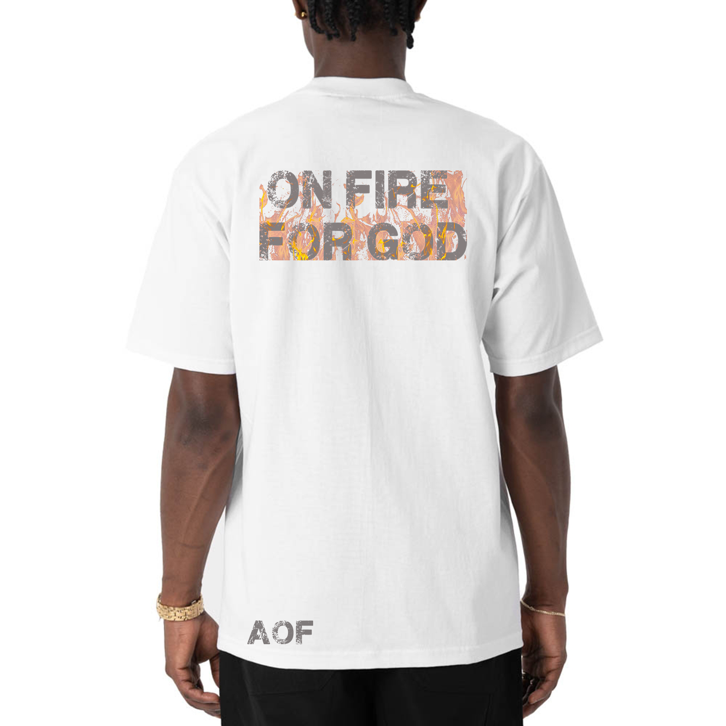 'On Fire For God' Oversized Tee - Articles of Faith